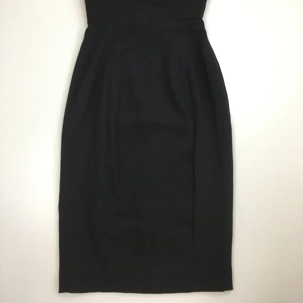 HOUSE OF CB Black Feather Inserts Sleeveless Dress - Picture 10 of 10